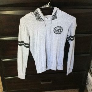 On Fire Gray “Love” sweater